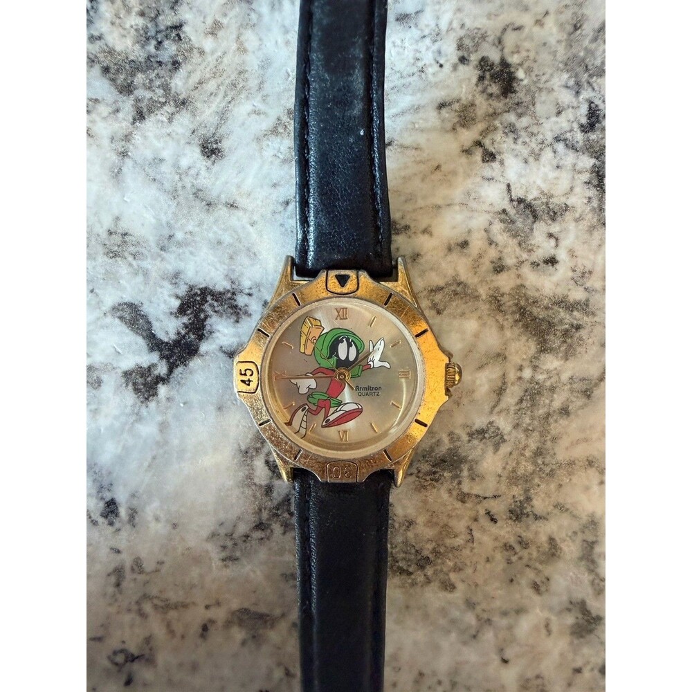 Vintage 90s Marvin the Martian Armitron Looney Tunes Watch Cartoon Warner Bros.